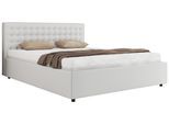 POLSTERBETT PAVO CLASSIC 180/200 - Weiß Kunstleder - Multipocket-Matratze