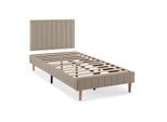 POLSTERBETT + kopfteil 90x190 cm Eris, Beige