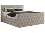 BOXSPRINGBETT MIREN KING DUO 160/200 Beige Struktur - H3