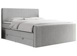 BOXSPRINGBETT KING DOREN 120/200 Beige Struktur - H4