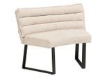 Livetastic Sitzbank, Beige, Metall, Textil, 1-Sitzer, 108x82x60 cm, Esszimmer, Bänke, Sitzbänke