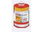 tesa Easy Cover Perfect+ M – 2‑in‑1 Folie mit Washi‑Malerband, 33 m × 550 mm, Spender, rückstandsfrei