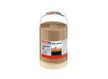 tesa Easy Cover Economy Papier, 25 m x 18 cm, 2-in-1 Papier & Malerband, nachfüllbar, braun