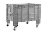 Stapel- und Transportgrossbehälter 285 L, H 1040 x B 640 x H 670 mm, Lebensmittelecht, von -40°C bis +60°C, 4 Lenkrollen