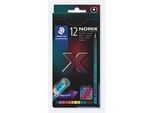 Staedtler Buntstift Norix, Minenstärke B, ergonomisch, bruchfest, Holz, farbsortiertes 12er-Set