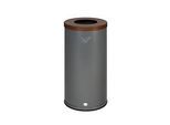 VAR Wertstoffsammelgerät WSG 70, 70 l, Aluminium-Griff, 8 kg, freistehend, braun RAL 8014