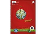 Ursus® Green Collegeblock, A4, 160 Bl. 5mm kariert