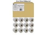 Etiketten G&G, kompatibel zu Zebra 880199-025D, 51 x 25 mm, selbstklebend, beschichtet, perforiert, Thermopapier, weiss, 12 x 2580 Stück