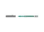 Faber Castell Tintenroller Free Ink Fine, Schreibfarbe grün, Strichstärke 0,7 mm, mit Sichtfester und Metallclip, Recycling-Kunststoff, 1 Stück