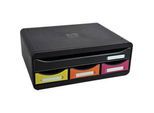 Exacompta TOOLBOX Regenbogen, Ablagemodul A4+ mit 4 Schubladen, 27 cm tief, 13,5 cm hoch, stapelbar, 25 Jahre