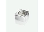 SIGEL Neodym-Magnet C10 Extra-Strong Cube-Design, für Glas-Magnettafeln und magnetische Whiteboards, hohe Haftkraft, Würfelform, silber, 1 Stück