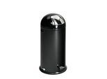VAR Müllsackständer, 55 l, Metallgriff, Stahl-Inneneimer, mit Fusspedal, schwarz