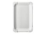 Papstar Einweg-Pappteller pure eckig 130 x 200 mm weiss, FSC, klimaneutral & kompostierbar, 4 x 250 Stück