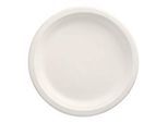 Papstar Zuckerrohr-Teller (Bagasse) Ø 23 cm weiss, schnittfest, Mikrowelle 800 W, EN 13432, 50er Pack
