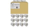 Etiketten G&G, kompatibel zu Zebra 880191-038D, 102 x 38 mm, selbstklebend, perforiert, Thermopapier, weiss, 12 x 1790 Stück