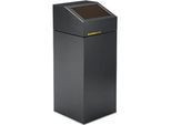VAR Wertstoffsammelgerät WSG 55 E, 55 L, verzinktes Stahlblech, pulverbeschichtet, selbstschliessend, braun