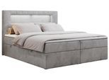 BOXBETT GOLD-5 LED 120/200 Hellgrau Velvet - H3
