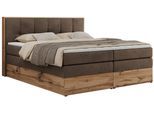 BOXSPRINGBETT ALBERO 1 KING 200/200 Braun Velvet - H3