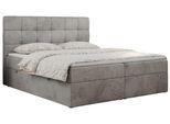 BOXBETT ERNI 140/200 - Hellgrau Velvet - H3