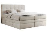 BOXSPRINGBETT ERNI KING 200/200 Beige Velvet - H3