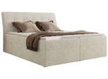 BOXBETT DAGOS 180/200 - Creme Schenille grob gewebt - H4 - Topper T25