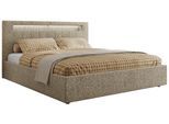 POLSTERBETT GOLD 5 CLASSIC 160/200 - Dunkelbeige Strukture - Multipocket-Matratze