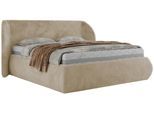 POLSTERBETT CAELA CLASSIC 180/200 - Creme Plüsch - Multipocket-Matratze