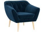 SESSEL Pirs 1 Sitzer Velvet Dunkelblau