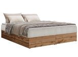 BOXBETT WOOD ZERO 160/200 - Beige Cord - H4 - Topper T25
