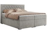 BOXBETT JASIR 160/200 - Hellgrau Strukture - H3