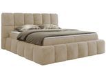 BOXBETT NIRA 140/200 - Creme Plüsch - H4