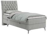 BOXBETT MILEN 90/200 Hellgrau Struktur - H3 - Links Seite