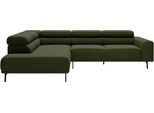Ecksofa "Tossa, Modernes Design trifft smarte Funktione, Breite 273 cm", moos, B:276cm H:71cm T:219cm, 95% Polyester, 5% Nylon, SCHÖNER WOHNEN-KOLLEKTION, Sofas, Ecksofa, Motorischer Sitzvorzug, Kopfteil-Funktion & Saugroboter-Höhe