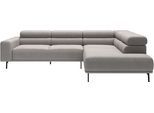 Ecksofa "Tossa, Modernes Design trifft smarte Funktione, Breite 273 cm", light, grau, B:276cm H:71cm T:219cm, 100% Polyester, SCHÖNER WOHNEN-KOLLEKTION, Sofas, Ecksofa, Motorischer Sitzvorzug, Kopfteil-Funktion & Saugroboter-Höhe