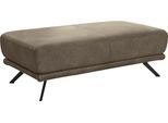 Hocker DIE PLANBAR "PN-EM22041", grau (alu), B:133cm H:45cm T:72cm, Hocker, Polsterhocker, hochwertige Kaltschaumpolsterung, stylische Metallfüße