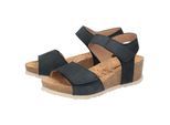 Sandale SIOUX "Yagmur-700", Damen, Gr. 42 (UK 8), blau (dunkelblau), Obermaterial: 100% Rindnubukleder CNU. 100% Gummi rubber., Schuhe Sandale