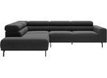 Ecksofa "Tossa, Modernes Design trifft smarte Funktione, Breite 273 cm", grau (anthrazit), B:276cm H:71cm T:219cm, 95% Polyester, 5% Nylon, SCHÖNER WOHNEN-KOLLEKTION, Sofas, Ecksofa, Motorischer Sitzvorzug, Kopfteil-Funktion & Saugroboter-Höhe