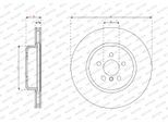 FERODO Bremsscheibe ddf3194rc1 belüftet 345mm 24mm für BMW