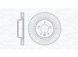 MAGNETI MARELLI Bremsscheibe 361302040424 317mm 30mm für LAND ROVER