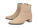 Stiefelette SIOUX "Fendrina-705", Damen, Gr. 41 (UK 7), beige, Obermaterial: 100% Lammveloursleder LAVL. 100% Gummi rubber., Schuhe Stiefelette