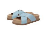Sandale SIOUX "Luminosa-700", Damen, Gr. 42 (UK 8), blau (hellblau), Obermaterial: 100% Lammnappaleder LANA. 100% Gummi rubber., Schuhe Sandale