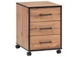Mid.you Rollcontainer, Eiche, Holzwerkstoff, 3 Schublade(n) Schubladen, 40.1x57x50 cm, Arbeitszimmer, Container, Rollcontainer