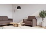 BRUNO Schlafsessel 70cm in Braun | praktische Größe | stabiles Massivholz & Boxspringkomfort