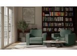 BRUNO Schlafsessel 70cm in Forest Green | praktische Größe | stabiles Massivholz & Boxspringkomfort