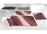 Badematte OTTO HOME "Josie, Badvorleger, Badezimmer Teppich" Gr. 8, beere, H:20mm, Polyester, Badematten, Badematte, Badteppich, Badematten, rechteckig, rund & als 3-tlg. Set erhältlich