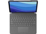 Logitech Combo Touch Tastatur und Foliohülle mit Trackpad oxford grey