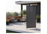 Gardenson Sichtschutz, Grau, Silber, Metall, Textil, 80x188x50 cm, Sonnenschutz & Sichtschutz, Sichtschutz Garten, Paravents outdoor