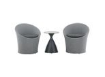 Gardenson , Grau , Metall, Textil, Holzwerkstoff , Gartenmöbel, Balkonmöbel, Balkonmöbel-Sets