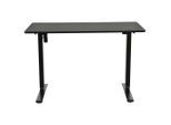 Möbelix , Schwarz , Metall, Holzwerkstoff , rechteckig , 120x118x60 cm , höhenverstellbar , Büromöbel, Schreibtische, Schreibtische
