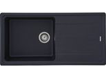 Einbauspüle RESPEKTA "COLUMBIA100X50G", schwarz, B:100cm T:50cm, Verbundwerkstoff, Küchenspülen, Einbauspüle